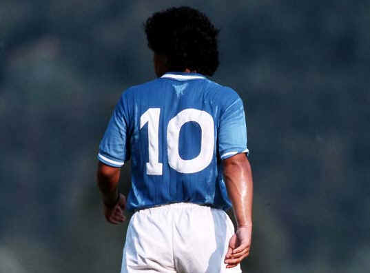 Fantasista Maradona of Napoli