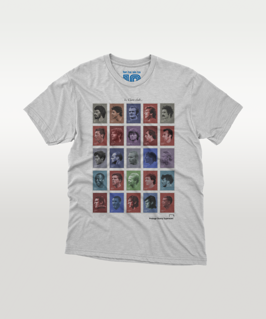 Fantasista 10 T-Shirt - Postage Stamp Superstars: 1st Class Club